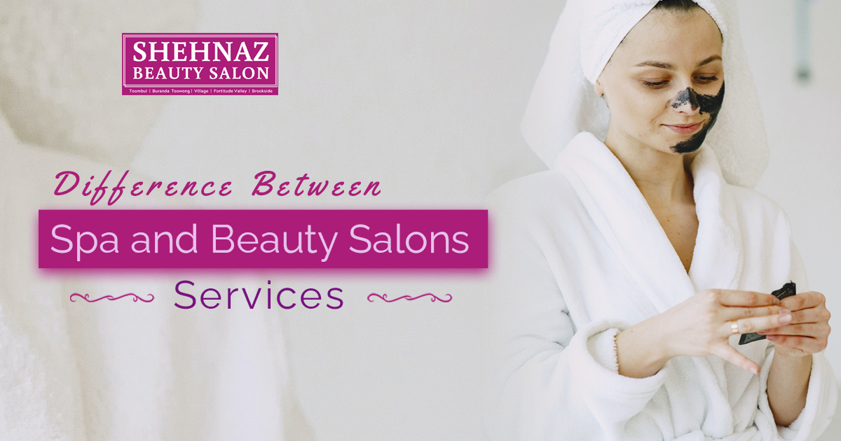 Explain the difference between the service of Spa and Beauty Salons